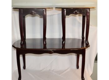 Vintage Mahogany Coffee Table And 2 Matching Side Tables