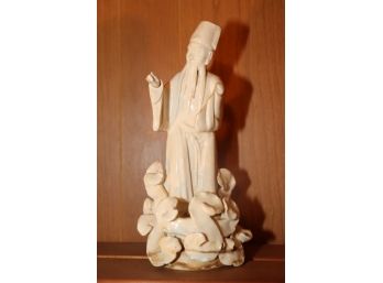 White Porcelain Wise Chinese Guy