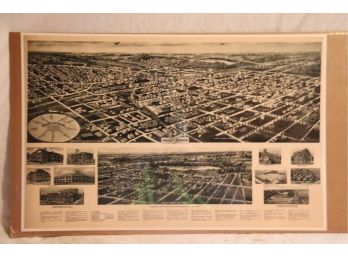 Vintage Hugh & Cinquin 1924 Map Of Valley Stream  Ready To Frame