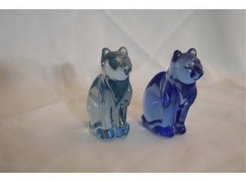 Blue Glass Cats