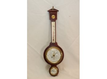 Mid Century Banjo Style Swift & Anderson Weather Station Compensated Barometer