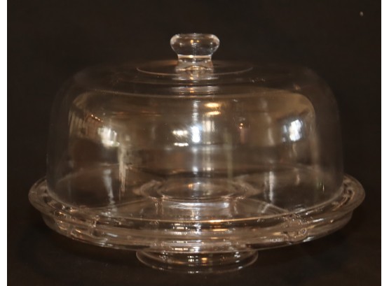 Glass Covered Cake Plate Glass Dome