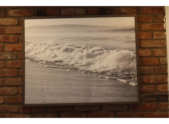 Restoration Hardware Or Pottery Barn Framed Beach Picture 36' W