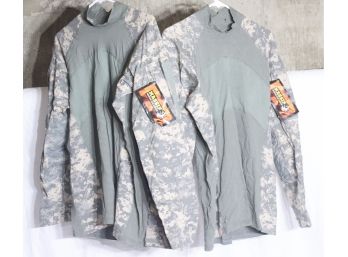 2 NEW WITH TAGS US Army Combat Shirts Size Large MASSIF Mountain Gear Co.