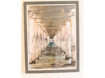 Framed Under The Dock Picture 'Vanishing Point II' From Baltimore Design Center 34 1/4' X 44 1/4'