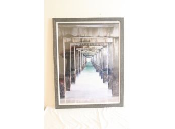 Framed Under The Dock Picture 'Vanishing Point I' From Baltimore Design Center 34 1/4' X 44 1/4'