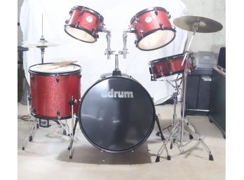 Ddrum D2 5-piece Complete Drum Kit Red Sparkle