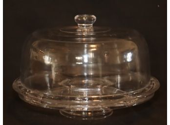 Glass Covered Cake Plate Glass Dome