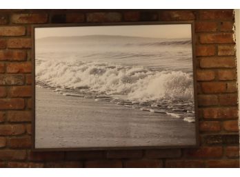 Restoration Hardware Or Pottery Barn Framed Beach Picture 36' W
