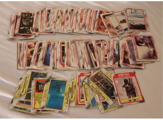Vintage Star Wars Trading Cards W/ Plastic Storage Box