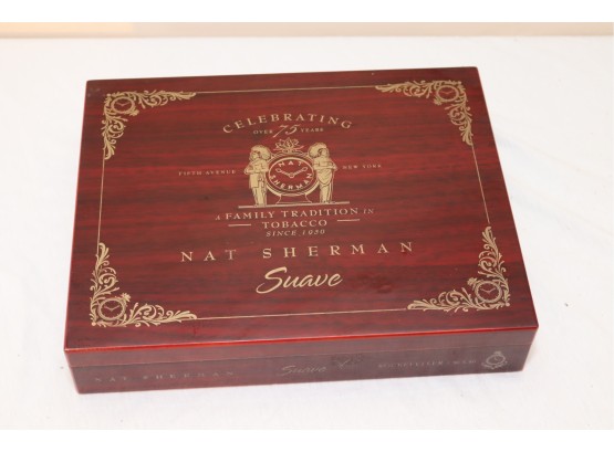 NAT SHERMAN Suave Tobacco Cigar Box