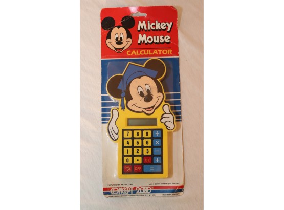 Vintage 1980's Concept 2000 Mickey Mouse Calculator Model No. WD-1011 NEW IN PACKAGE