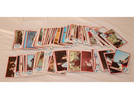Vintage Superman Trading Cards 1978 W/ Plastic Storage Box