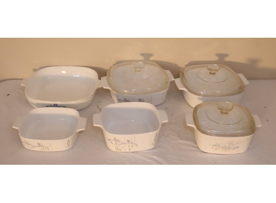 Corning Ware Casserole Dishes W/ Covers