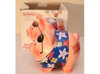 Vintage Piggy Parade Vacation Piggy Coin Bank