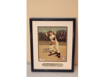 Signed Phil Rizzuto Framed Picture  Autographed