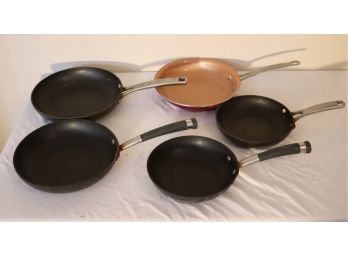 Lot Of 5 Frying Pans