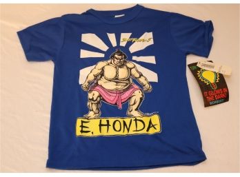 Vintage NEW WITH TAGS E. Honda T-shirt Street Fighter II Size Youth 10