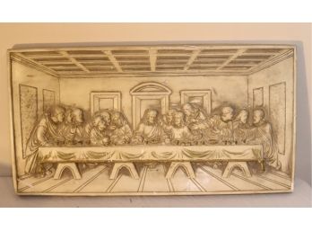 Vintage Ceramic Last Supper Wall Decor