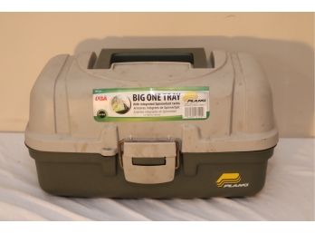 Plano Fishing Tackle Box With Hooks Lures Bobbers And More