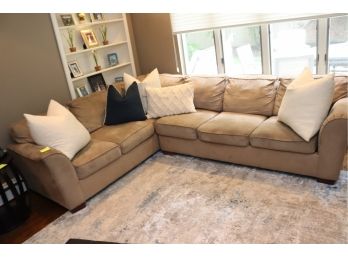 Bauhaus Beige/ Tan  Sectional Couch Sleeper Sofa
