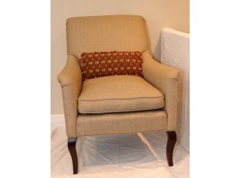 Lee Industries Upholstered Wood Leg Armchair Chair