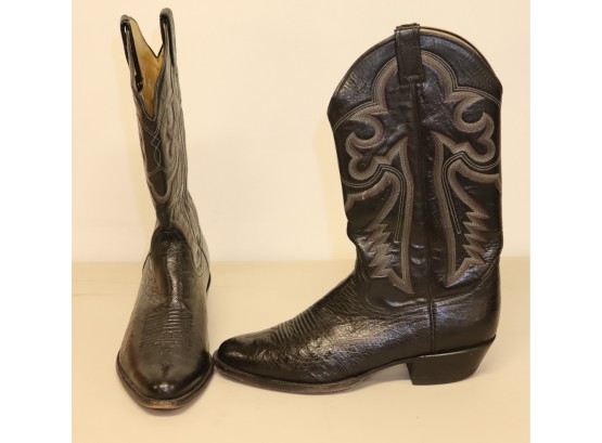 Black Panhandle Slim Cowboy Boots Size 9 1/2 D