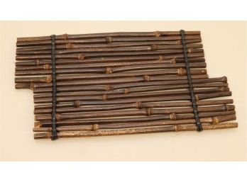Vintage Bamboo Wood Trivet