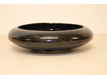Vintage Black Ceramic Bowl