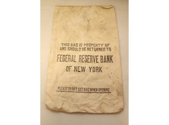 Federal Reserve Of NY Money Bag
