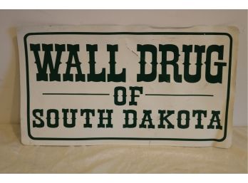 Vintage Wall Drug Sign
