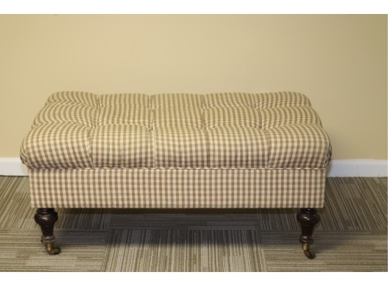 Upholstered Storage Bench Ottoman