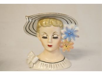 Vintage Relpo K860 Lady Head Vase