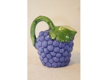 Ceramic Grape Pitcher