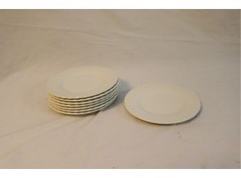 Set Of 8 J G Meakin Classic White Plate