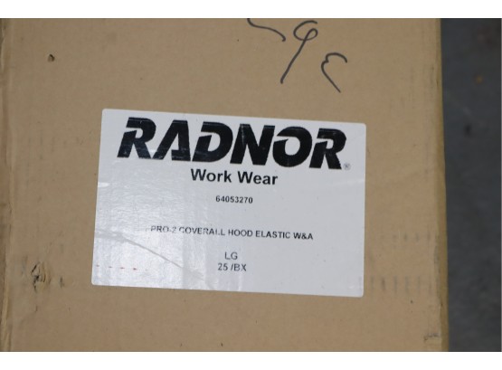 1 CASE OF 25 RADNOR Workwear Pro-2 Coveralls TYVEK SUITS  Size LARGE
