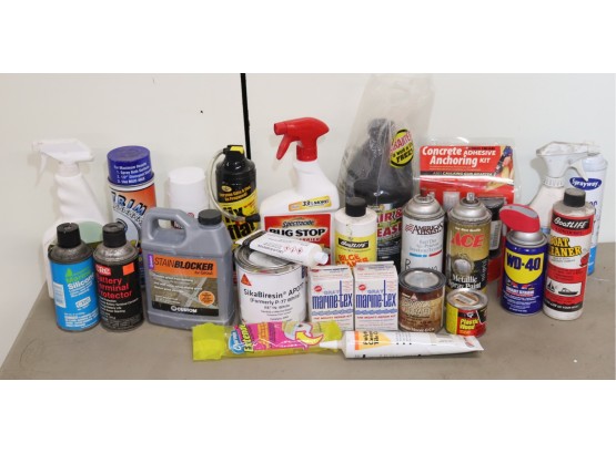 Cleaning & Lubrication Lot 2 Spray Paint Marine Tex WD-40 Fix-a-flat