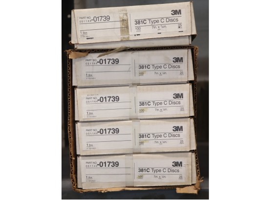 5 Boxes Of 3M 01739 7' 100 Grade 381C TYPE C GRINDING DISC