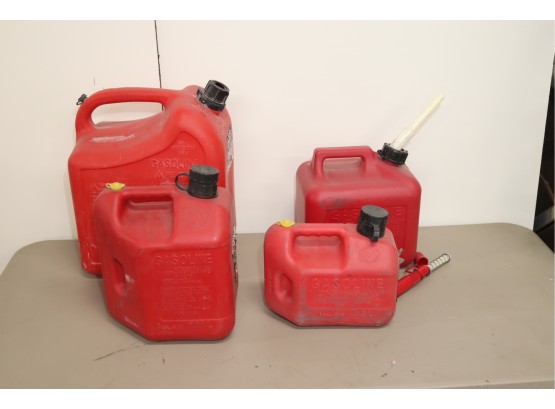 Set Of 4 Plastic Gas Cans (GC-1)