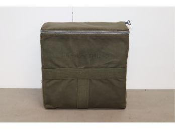 Vintage Green Canvas Padded Military Equipment Bag