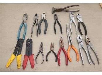 Pliers Tool Lot Crimpers Lineman Wire Cutters Long Pliers  (HT-5)
