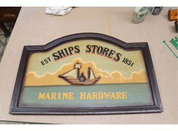 Ships Store Wall Decor Sign