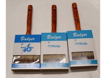 3 Badger 3' Paint Brushes
