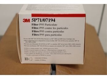 NEW 3M P95 Particulate Filter 5P71/07194 9 Boxes Of 10  1open Box