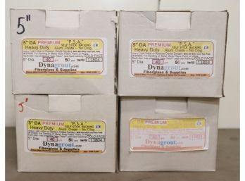 4 Boxes Of 5' DA Sanding Discs PREMIUM PSA Self Sticking Back 40 Grit Aluminum Oxide  Box Of 50  (DA10)