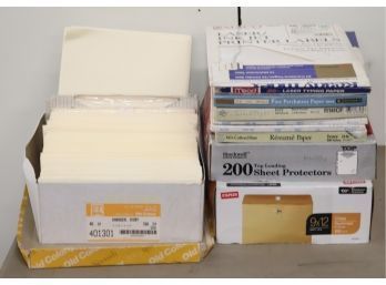 Office Supplies Envelopes Resume Paper Sheet Protectors Manilla Envelopes