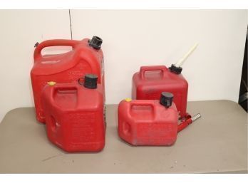 Set Of 4 Plastic Gas Cans (GC-1)