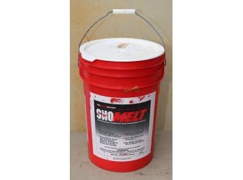 Partial 5 Gallon Bucket Of SnoMelt Ice Melt