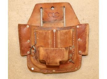 Vintage Custom Leather Craft  Carpenters Tool Holder Belt Pouch