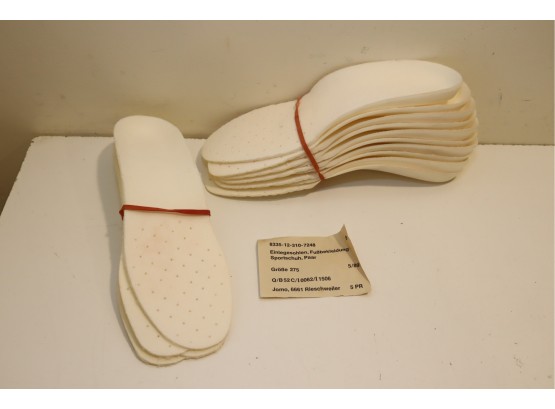 7 Pairs Of German Military Surplus Boot Insoles